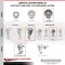 Service Caster 5 Inch Semi Steel Swivel 12mm Threaded Stem Caster Set with Brake SCC SCC-TS20S514-SSS-TLB-M1215-4 - alternate 4
